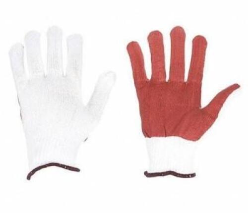 DESCRIPTION: (1) PACK OF (240) KNIT GLOVES BRAND/MODEL: GRAINGER/9XTG6 INFORMATION: WHITE & RED/PALM & FINGERS COATED RETAIL$: 172.50 PER PK OF 240 QT