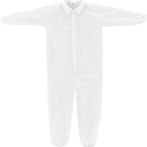 DESCRIPTION: (1) PACK OF (25) GENERAL PURPOSE COVERALL BRAND/MODEL: GLOBAL/106 INFORMATION: WHITE/ELASTIC WRIST & ANKLES RETAIL$: 56.95 PER PK OF 25 S