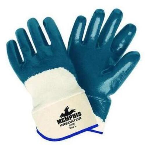 DESCRIPTION: (2) PACKS OF (12) CHEMICAL RESISTANT GLOVES BRAND/MODEL: MCR SAFETY/9760 INFORMATION: NATURAL & BLUE/SMOOTH RETAIL$: 43.32 PER PK OF 12 S