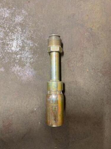 DESCRIPTION: (3) HYDRAULIC FITTING BRAND/MODEL: F-65B INFORMATION: SEE FOR INSPECTION RETAIL$: 24.01 EACH SIZE: 4-3/4"L X 1" QTY: 3