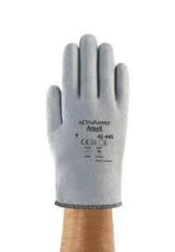DESCRIPTION: (2) PACKS OF (12) CRUSADER HEAT RESISTANT GLOVES BRAND/MODEL: ANSELL/42-445 INFORMATION: GRAY/FELT-LINING/MAX TEMP: 400F RETAIL$: 122.51