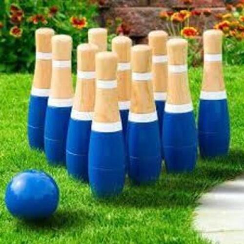 DESCRIPTION: (1) WOODEN LAWN BOWLING SET BRAND/MODEL: HEY PLAY #HW3500068 INFORMATION: MUST COME INSPECT, IMAGES ARE FOR ILLUSTRATION PURPOSES ONLY AN