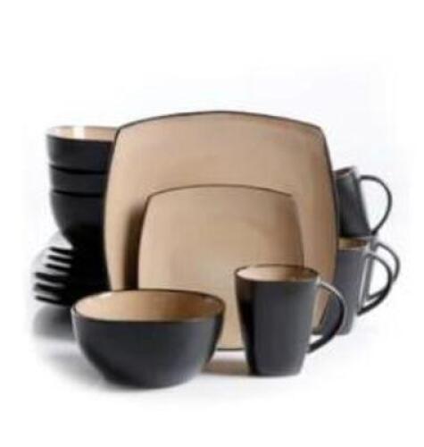 DESCRIPTION: (1) DINNERWARE SET BRAND/MODEL: GIBSON SOHO LOUNGE RETAIL$: $85.99 EA SIZE: MUST INSPECT QTY: 1