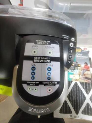DESCRIPTION: (1) COFFEE MAKER K DUO BRAND/MODEL: KEURIG RETAIL$: $180.90 EA QTY: 1