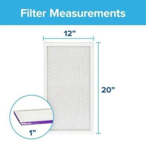 DESCRIPTION: (2) FILTER BRAND/MODEL: FILTRETE SIZE: 12X20X1 QTY: 2
