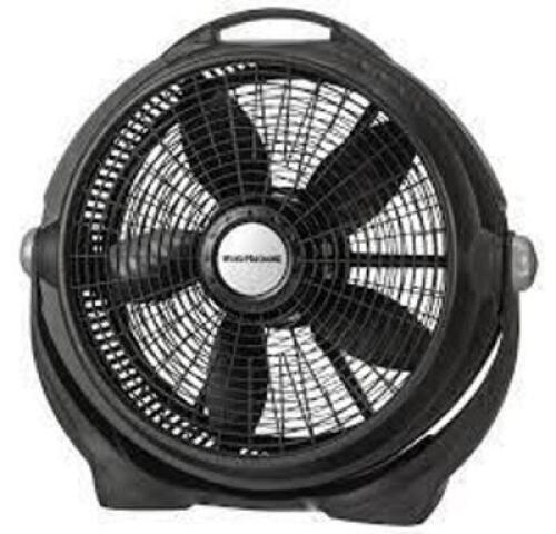 DESCRIPTION: (1) WIND MACHINE FAN BRAND/MODEL: LASCO INFORMATION: BLACK RETAIL$: $46.61 EA SIZE: 20" QTY: 1