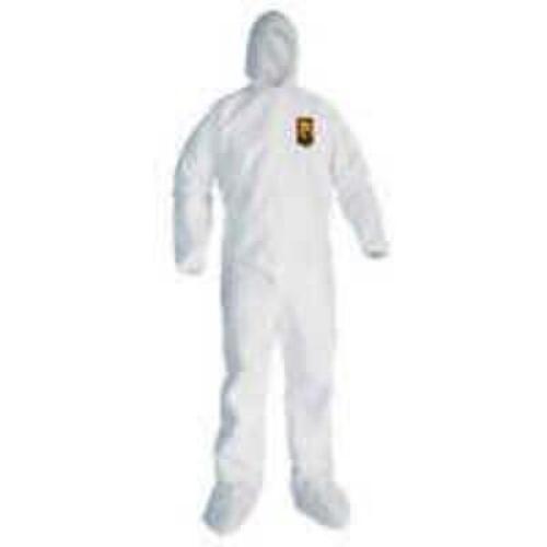 DESCRIPTION: (1) CASE OF (25) COVERALL WITH HOOD BRAND/MODEL: KLEENGUARD #6VTC8 RETAIL$: $300.00 A CASE SIZE: SIZE M QTY: 1