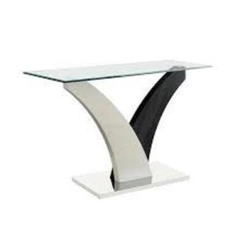 DESCRIPTION: (1) TRI GLASS TOP CONSOLE TABLE BRAND/MODEL: FURNITURE OF AMERICA #4244S-2 INFORMATION: IMAGES ARE FOR ILLUSTRATION PURPOSES ONLY AND MAY