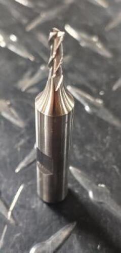 DESCRIPTION: (1) HSS SQ, END MILL BRAND/MODEL: HERTEL 41117268 RETAIL$: 27.14 SIZE: 1/8" DIA 3/8" LOC 3/8" SD QTY: 1