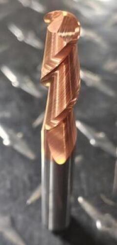 DESCRIPTION: (1) SOLID CARBIDE BALL END MILL BRAND/MODEL: ACCUPRO 07766934 RETAIL$: 74.26 SIZE: 3/8" DIA 1-1/8" LOC QTY: 1