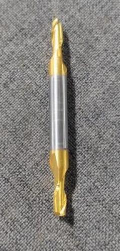DESCRIPTION: (2) SOLID CARBIDE DOUBLE END SQ. END MILL BRAND/MODEL: HERTEL 59916825 RETAIL$: $17.95 EA SIZE: 1/8" DIA 1/4" LOC 3/16" SD QTY: 2
