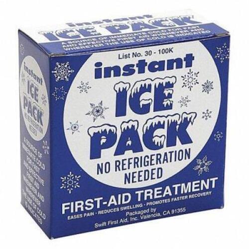 DESCRIPTION: (24) INSTANT COLD ICE PACK BRAND/MODEL: HONEYWELL #1PCH4 RETAIL$: $38.78 TOTAL SIZE: 5X9 QTY: 24