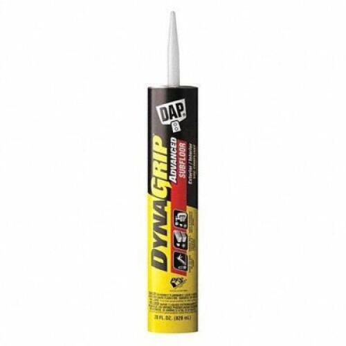 DESCRIPTION: (4) SUBFLOOR CONSTRUCTION ADHESIVE BRAND/MODEL: DAP #2KVJ3 INFORMATION: TAN RETAIL$: $10.04 EA SIZE: 28 OZ QTY: 4