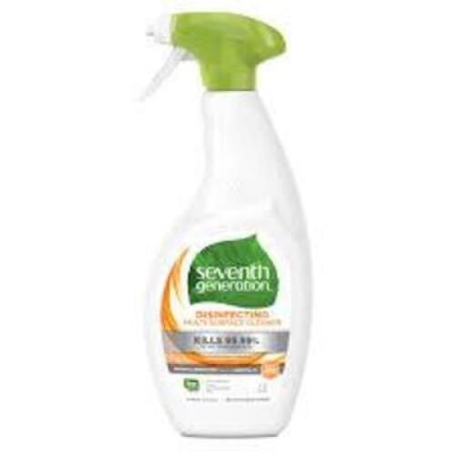 DESCRIPTION: (6) DISINFECTING MULTI SURFACE CLEANER BRAND/MODEL: SEVENTH GENERATION RETAIL$: $5.00 EA SIZE: 32 OZ QTY: 6