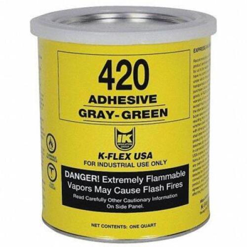 DESCRIPTION: (2) CONTACT ADHESIVE BRAND/MODEL: K-FLEX USA #45AR81 RETAIL$: $68.35 EA SIZE: 1 QT QTY: 2