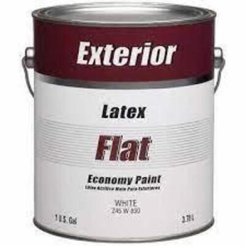 DESCRIPTION: (1) EXTERIOR HOUSE PAINT BRAND/MODEL: ECONOMY #Z45 W 850 INFORMATION: WHITE RETAIL$: $25.00 EA SIZE: 1 GALLON QTY: 1