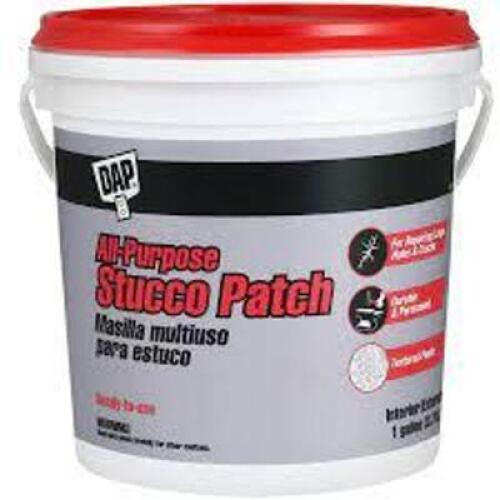 DESCRIPTION: (1) ALL PURPOSE STUCCO PATCH BRAND/MODEL: DAP WELDWOOD RETAIL$: $19.98 EA SIZE: 1 GALLON QTY: 1