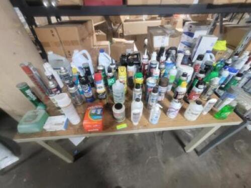 DESCRIPTION: (1) MISC TABLE OF CHEMICALS QTY: 1