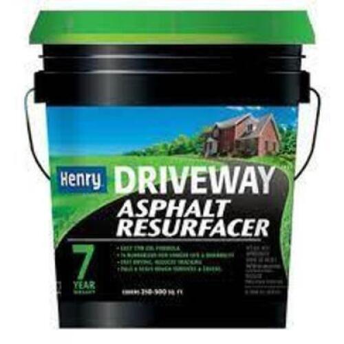 DESCRIPTION: (1) DRIVEWAY ASPHALT RESURFACER BRAND/MODEL: HENRY RETAIL$: $35.46 EA SIZE: 5 GALLON QTY: 1