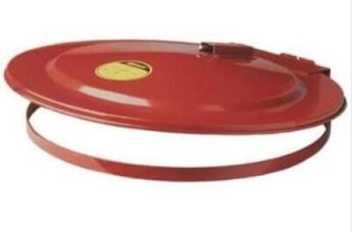 DESCRIPTION: (1) DRUM-COVER BRAND/MODEL: JUSTRITE/26753 INFORMATION: RED/SELF-LATCHING RETAIL$: 616.5 SIZE: FOR 55 GAL QTY: 1
