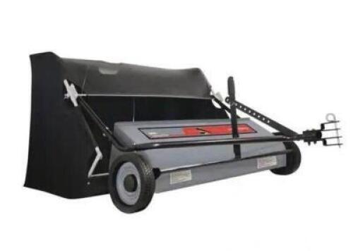 DESCRIPTION: (1) PROFESSIONAL GRADE LAWN SWEEPER BRAND/MODEL: OHIO STEEL/50SWP26 INFORMATION: EXTRA-WIDE/CAPACITY: 26 CU-FT RETAIL$: 360.59 SIZE: 65.5