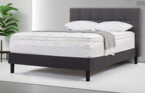 DESCRIPTION: (1) SPRING MATTRESS BRAND/MODEL: SLUMBER1/W-BLBN-1200Q INFORMATION: WHITE/LATEX FOAM RETAIL$: 259 SIZE: QUEEN QTY: 1