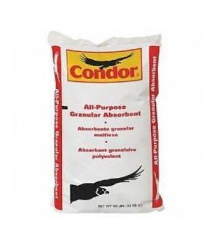 DESCRIPTION: (1) LOT OF APPOX (30) FLOOR ABSORBENTS BRAND/MODEL: CONDOR/35UX87 INFORMATION: GRANULAR CLAY/BROWN RETAIL$: 475.80 PER LOT SIZE: 50 LBS Q