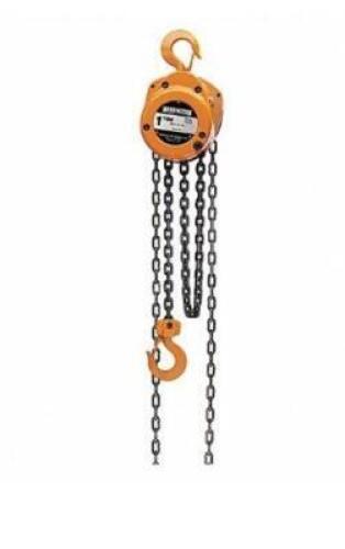 DESCRIPTION: (1) MANUAL CHAIN HOIST BRAND/MODEL: HARRINGTON/CF010-30 INFORMATION: LOAD CAPACITY: 2,000 LBS/YELLOW/PULL TO LIFT RATED LOAD: 72 LB RETAI