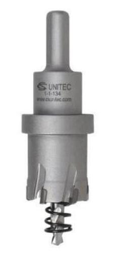 DESCRIPTION: (2) TCT HOLE SAW BRAND/MODEL: CS UNITEC/1-1-134 INFORMATION: CARBIDE TIPPED/FOR USE WITH HAND-HELD DRILLS RETAIL$: 41.24 EACH SIZE: 1-1/1