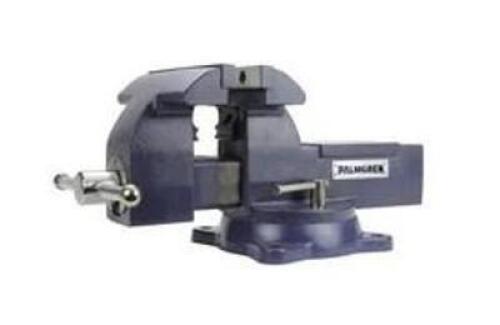 DESCRIPTION: (1) HEAVY DUTY COMBINATION VISE BRAND/MODEL: PALMGREN/96297 INFORMATION: BLUE/BODY CASTING TENSILE: 60,000 PSI RETAIL$: 403.11 SIZE: 5"JA