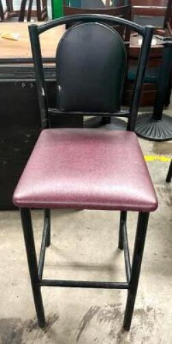(4) METAL FRAME BAR STOOLS
