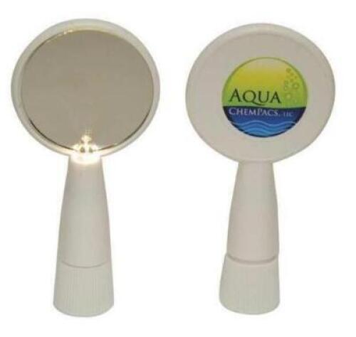 DESCRIPTION: (5) INSPECTION MIRROR BRAND/MODEL: AQUACHEMPACS/2-1593 INFORMATION: WITH LIGHT/WHITE RETAIL$: 10.05 EACH QTY: 5