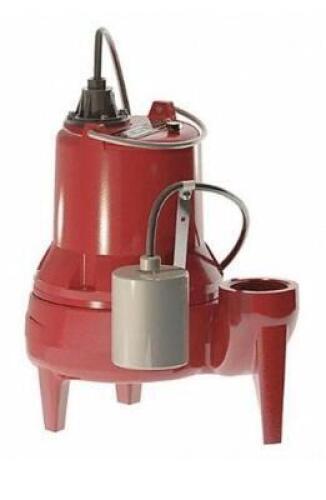 DESCRIPTION: (1) SEWAGE PUMP BRAND/MODEL: LIBERTY PUMPS/LE41A INFORMATION: CAST-IRON/1-PHASE/MAX HEAD: 20' RETAIL$: 589.6 SIZE: 7-1/2"BODY DIA X 13-13