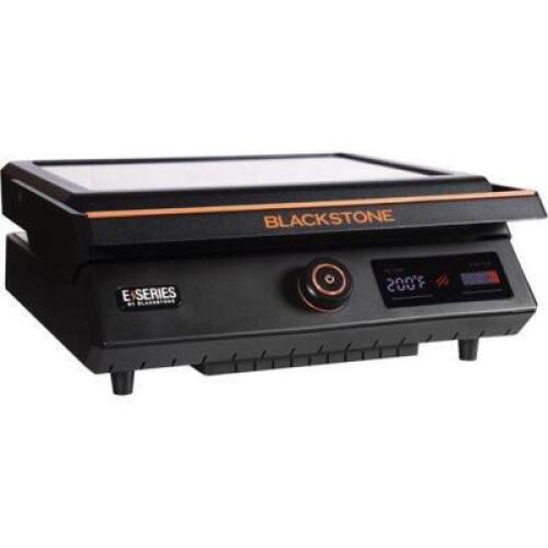DESCRIPTION: (1) ELECTRIC TABLETOP GRIDDLE BRAND/MODEL: BLACKSTONE/E-SERIES INFORMATION: EZ-TOUCH CONTROL/NON-STICK/COOKTOP SURFACE: 238 SQ-IN RETAIL$