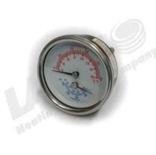 DESCRIPTION: (1) TEMPERTURE PRESSURE GAUGE BRAND/MODEL: LAARS/RA0079000 INFORMATION: CORROSION RESISTANT/HIGH PRESSURE: 230 PSI/TEMP RANGE: 70 TO 250F