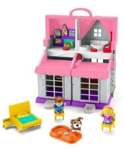 DESCRIPTION: (1) LITTLE PEOPLE BIG HELPERS HOME BRAND/MODEL: FISHER-PRICE/FWX13 INFORMATION: PINK/PLAYS SOUNDS RETAIL$: 39.99 SIZE: 6" X 28" X 16" QTY