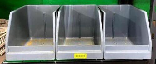 (3) STORAGE SHELF BINS
