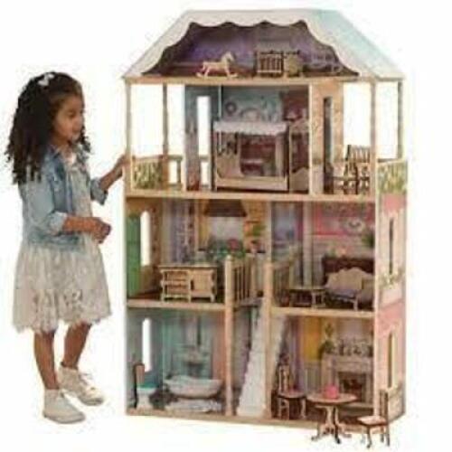 DESCRIPTION: (1) KIDS DOLLHOUSE BRAND/MODEL: KIDKRAFT CHARLOTTE RETAIL$: $139.00 QTY: 1