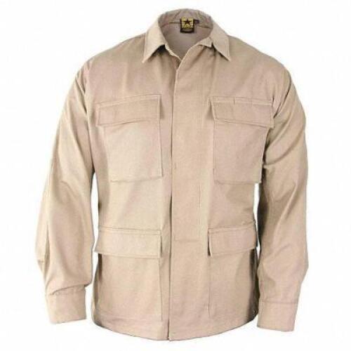 DESCRIPTION: (5) MILITARY COAT BRAND/MODEL: PROPPER #13Z227 INFORMATION: KAKI RETAIL$: $48.54 EA SIZE: SIZE 29-32 IN QTY: 5