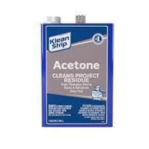 DESCRIPTION: (2) ACETONE BRAND/MODEL: KLEAN STRIP RETAIL$: $10.00 EA SIZE: 1 GALLON QTY: 2