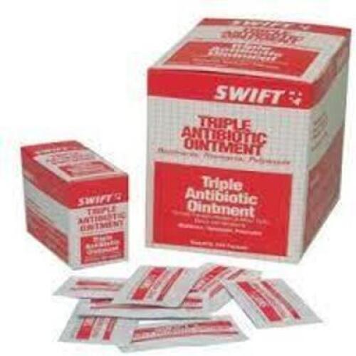 DESCRIPTION: (4) BOXES OF (10) PACKETS OF ANTIBIOTIC OINTMENT BRAND/MODEL: HONEYWELL #1PCZ6 RETAIL$: $5.00 EA SIZE: 0.03 OZ QTY: 4