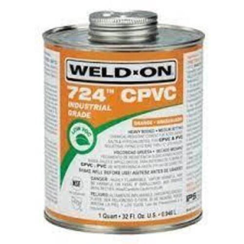 DESCRIPTION: (2) CPVC CEMENT BRAND/MODEL: WELD ON 724 RETAIL$: $18.00 EA SIZE: 8 OZ QTY: 2