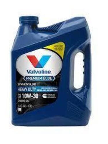 DESCRIPTION: (1) SYNTHETIC BLEND ENGINE OIL BRAND/MODEL: VALVOLINE #46KK33 INFORMATION: 10W-30 RETAIL$: $27.97 EA SIZE: 1 GALLON QTY: 1