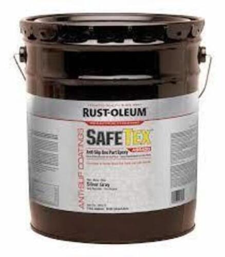 DESCRIPTION: (1) ANTI SLIP ONE STEP EPOXY BRAND/MODEL: RUST OLEUM #39DP10 INFORMATION: GRAY RETAIL$: $125.00 SIZE: 5 GALLON QTY: 1