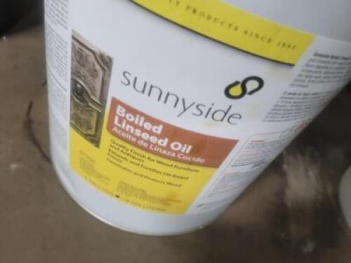 DESCRIPTION: (1) BOILED LINSEED OIL BRAND/MODEL: SUNNYSIDE #487F10 RETAIL$: ###### SIZE: 5 GALLON QTY: 1