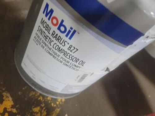 DESCRIPTION: (1) COMPRESSOR OIL BRAND/MODEL: MOBILE #6Y783 RETAIL$: $510.87 SIZE: 5 GALLON QTY: 1