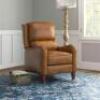 BEECHER 28.75'' WIDE GENUINE LEATHER MANUAL CLUB RECLINER - 2