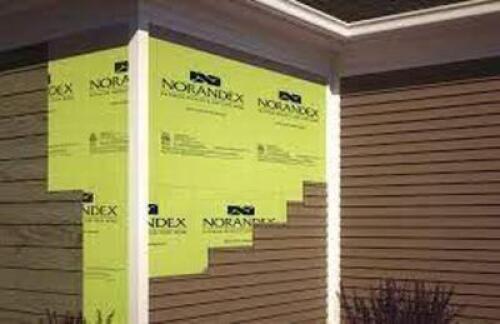 LARGE GROUP OF NORANDEX FANFOLD SIDING UNDERLAYMENT