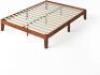 ESPRESSO 12" WEN WOOD PLATFORM BED FRAME - 4