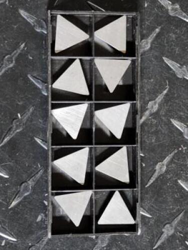DESCRIPTION: (10) TPG432 CARBIDE TURNING INSERTS BRAND/MODEL: INTERSTATE 04004222 RETAIL$: $ 12.58 PER INSERT QTY: 10
